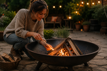 Comment allumer un brasero ? Les 4 étapes pour réussir un feu